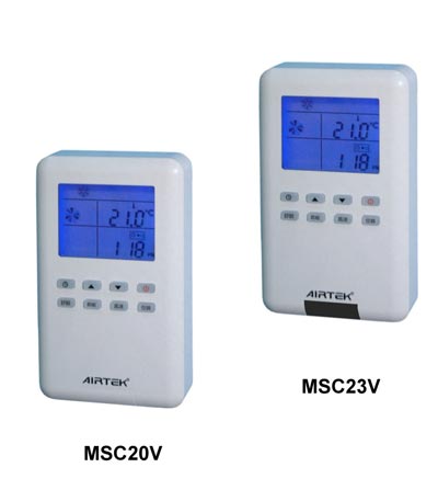 MSC20V series one to one LCD fan coil unit control panel is a special-purpose field operation man-machine interface.