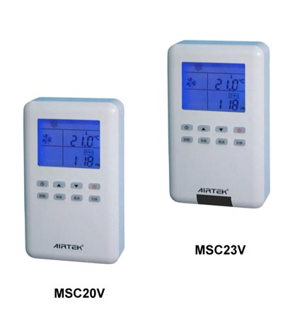 MSC20V series one to one LCD fan coil unit control panel is a special-purpose field operation man-machine interface. 